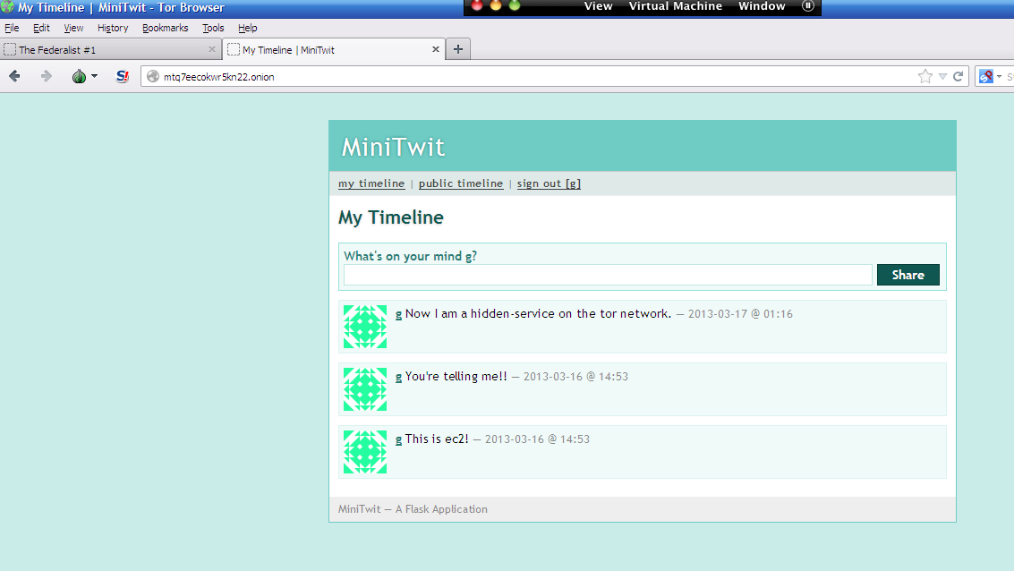Our service is now hidden